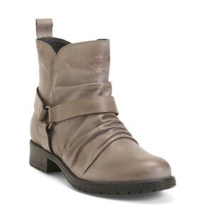 MIZ MOOZ Graphite Made In Portugal Leather Paolo Booties